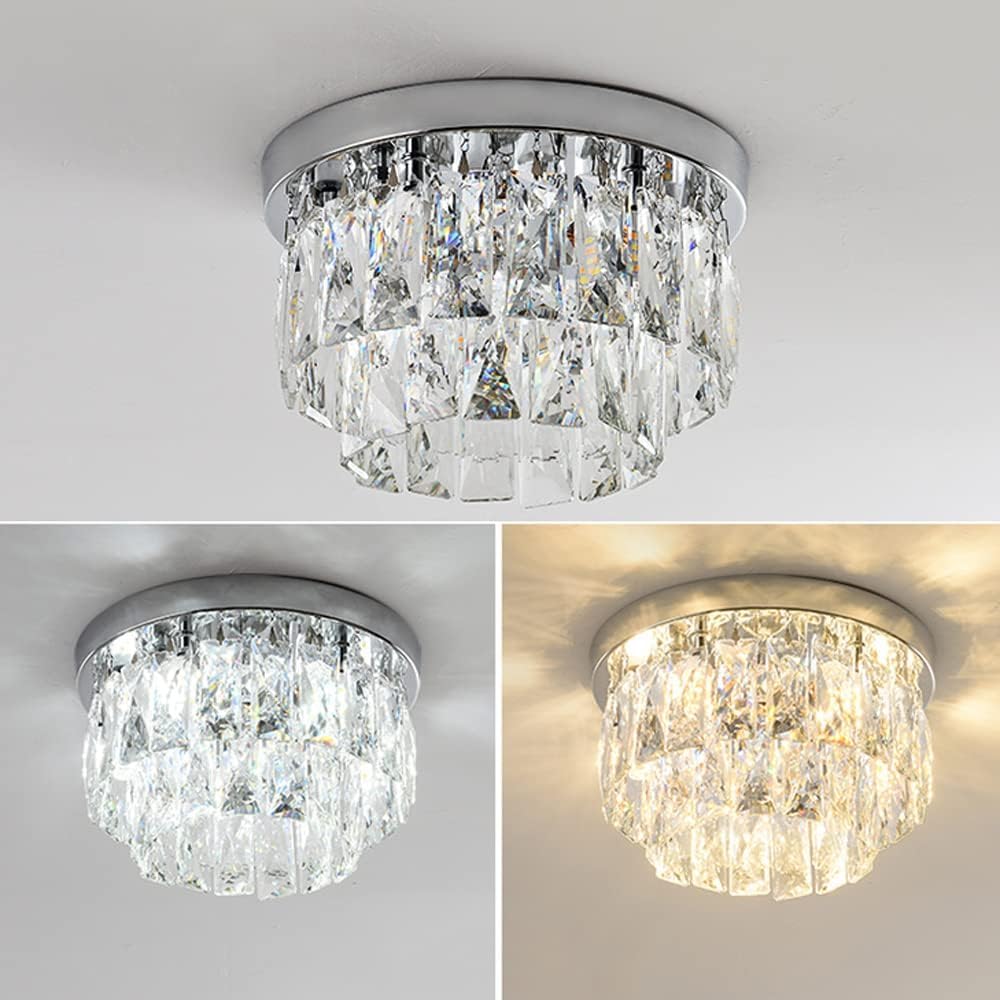 Aurestia: Luxury LED Ceiling Light made of Metal & Crystal – for Living Room & Bedroom