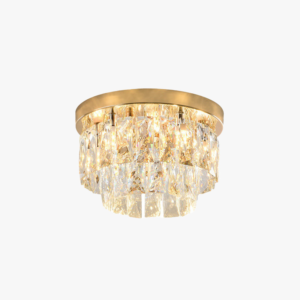 Aurestia: Luxury LED Ceiling Light made of Metal & Crystal – for Living Room & Bedroom