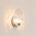 Aurex Round Fluted Acrylic Wall Sconce