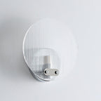 Aurex Round Fluted Acrylic Wall Sconce