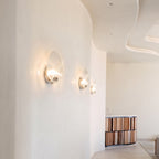 Aurex Round Fluted Acrylic Wall Sconce