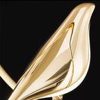 AuriBird: Golden Designer Pendant Light with Bird – Stylish Light for Tranquil Living Spaces