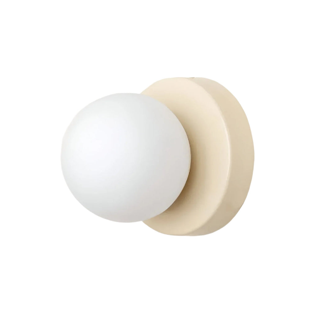 AuriDot: Round Glass Wall Light & Ceiling Light – Minimalist LED Lamp in Scandinavian Design