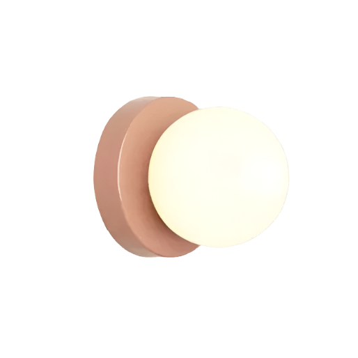 AuriDot: Round Glass Wall Light & Ceiling Light – Minimalist LED Lamp in Scandinavian Design
