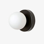 AuriDot: Round Glass Wall Light & Ceiling Light – Minimalist LED Lamp in Scandinavian Design