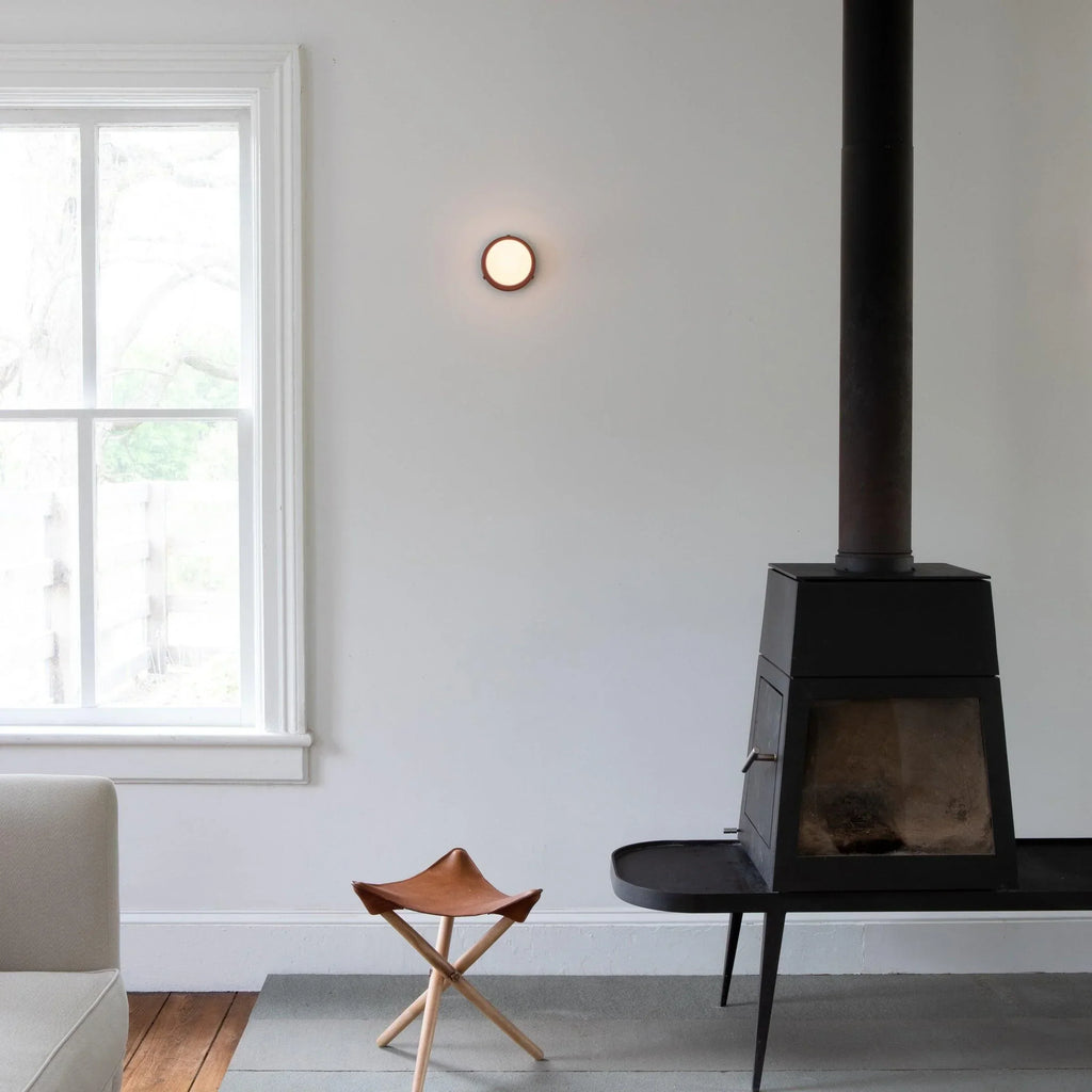 AuriDot: Round Glass Wall Light & Ceiling Light – Minimalist LED Lamp in Scandinavian Design