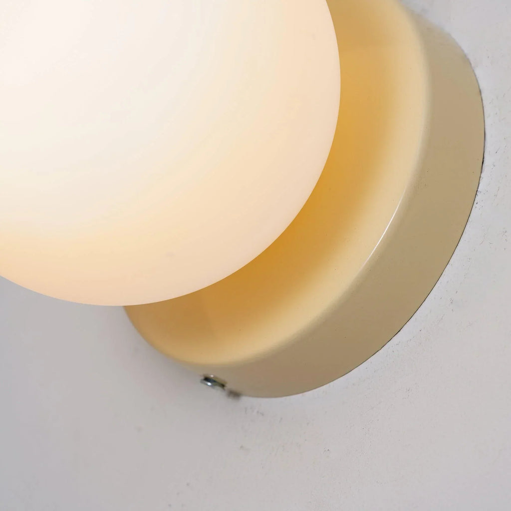 AuriDot: Round Glass Wall Light & Ceiling Light – Minimalist LED Lamp in Scandinavian Design