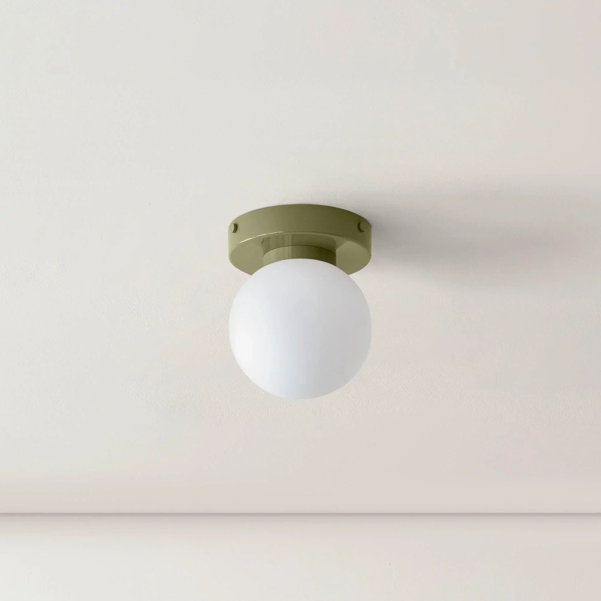 AuriDot: Round Glass Wall Light & Ceiling Light – Minimalist LED Lamp in Scandinavian Design