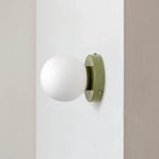 AuriDot: Round Glass Wall Light & Ceiling Light – Minimalist LED Lamp in Scandinavian Design