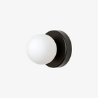 AuriDot: Round Glass Wall Light & Ceiling Light – Minimalist LED Lamp in Scandinavian Design