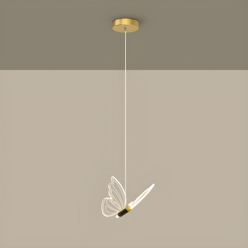 AuriFlair: Butterfly Pendant Light – Elegant Design Light for Living Room & Children's Room