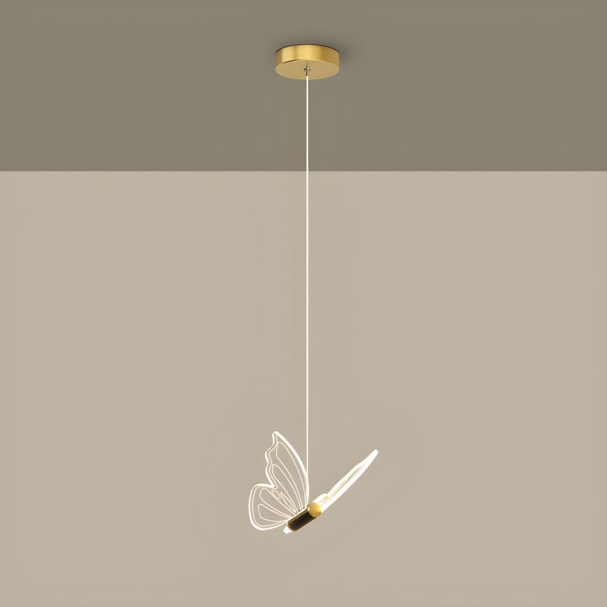 AuriFlair: Butterfly Pendant Light – Elegant Design Light for Living Room & Children's Room