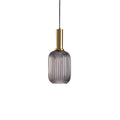 AuriGlas: Glass Pendant Light in Vintage Design – Elegant Hanging Lamp with Brass Details