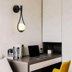 AuriLune: Designer Wall Lamp with Glass Sphere – Elegant Wall Light in Modern Style