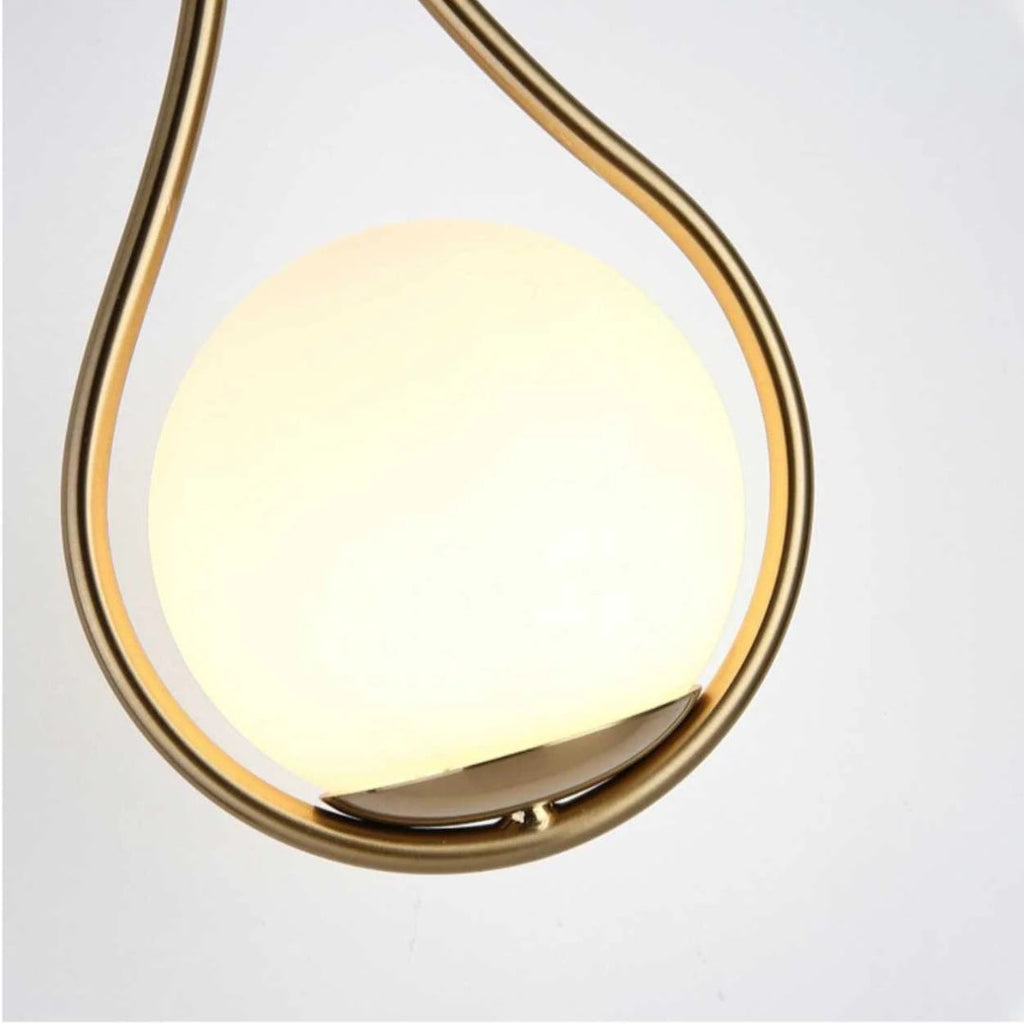 AuriLune: Designer Wall Lamp with Glass Sphere – Elegant Wall Light in Modern Style