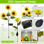 Auriene Solar Garden Path Lights – IP65 LED Garden Lamps (Set of 3)