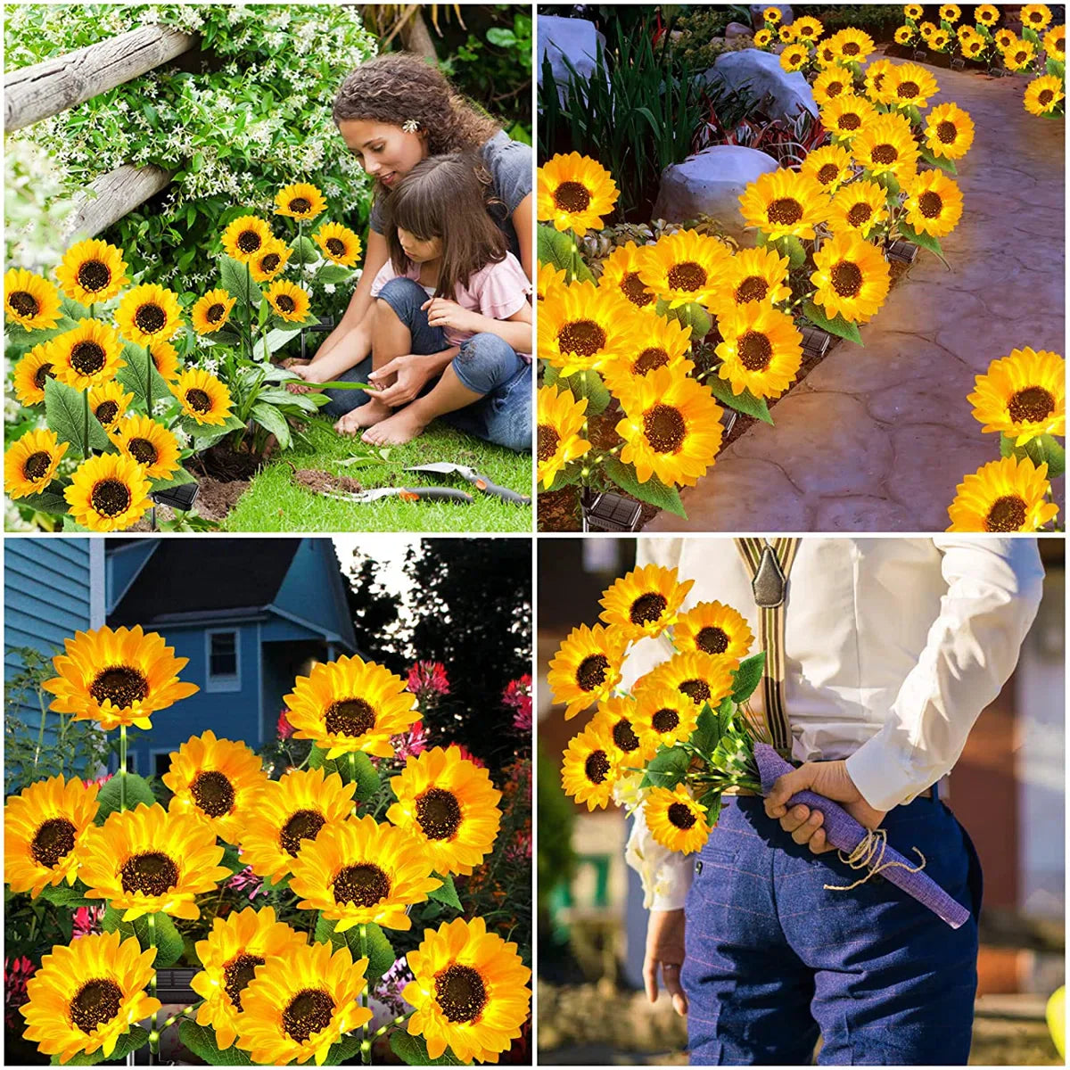 Auriene Solar Garden Path Lights – IP65 LED Garden Lamps (Set of 3)
