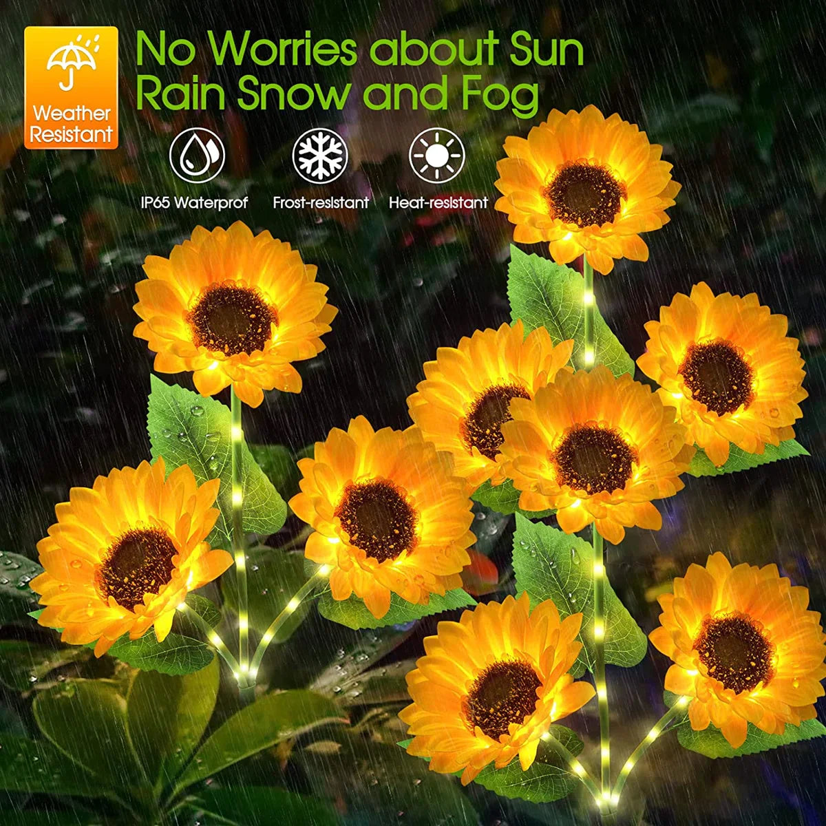 Auriene Solar Garden Path Lights – IP65 LED Garden Lamps (Set of 3)