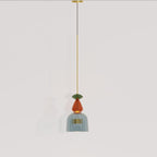 AuroCambell: Elegant Pendant Light LED with Colored Glass Shade – Ideal for Dining Room & Living Area