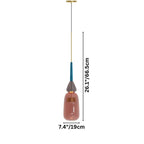 AuroCambell: Elegant Pendant Light LED with Colored Glass Shade – Ideal for Dining Room & Living Area