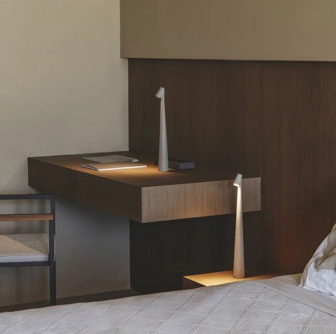 AuroLicht: Wireless Rechargeable LED Table Lamp – Dimmable Battery Light for Indoor & Outdoor