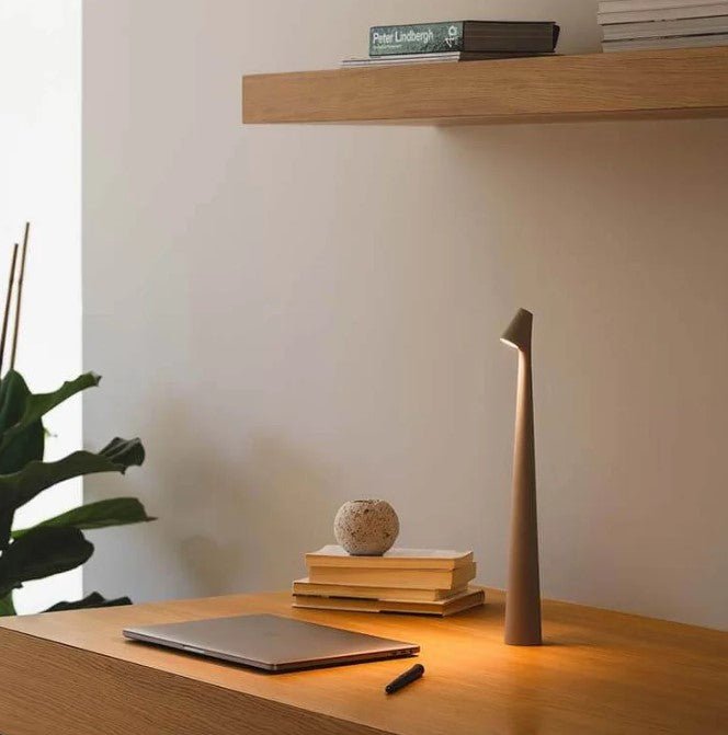 AuroLicht: Wireless Rechargeable LED Table Lamp – Dimmable Battery Light for Indoor & Outdoor