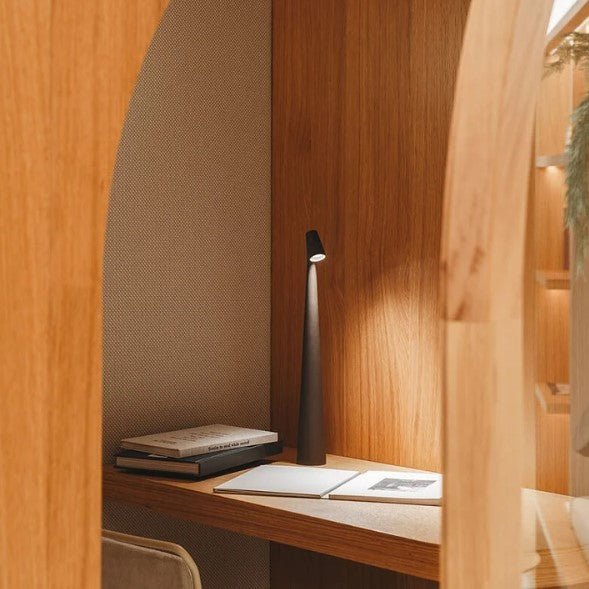 AuroLicht: Wireless Rechargeable LED Table Lamp – Dimmable Battery Light for Indoor & Outdoor