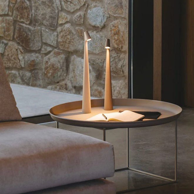 AuroLicht: Wireless Rechargeable LED Table Lamp – Dimmable Battery Light for Indoor & Outdoor