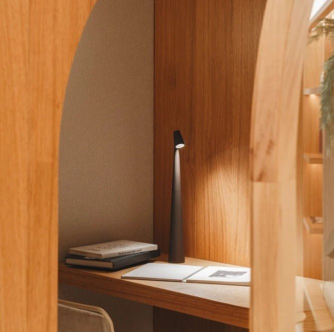 AuroLicht: Wireless Rechargeable LED Table Lamp – Dimmable Battery Light for Indoor & Outdoor