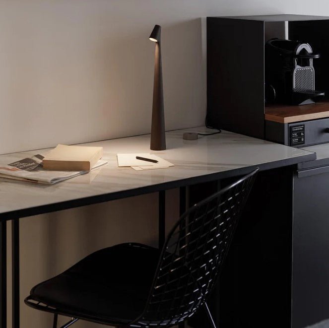 AuroLicht: Wireless Rechargeable LED Table Lamp – Dimmable Battery Light for Indoor & Outdoor