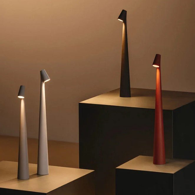 AuroLicht: Wireless Rechargeable LED Table Lamp – Dimmable Battery Light for Indoor & Outdoor