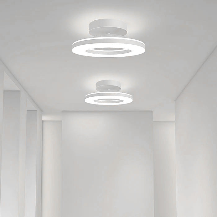 AuroraFlur: Modern Round LED Ceiling Light – Decorative & Durable for Hallway & Bedroom