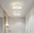 AuroraFlur: Modern Round LED Ceiling Light – Decorative & Durable for Hallway & Bedroom