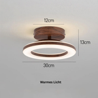 AuroraFlur: Modern Round LED Ceiling Light – Decorative & Durable for Hallway & Bedroom