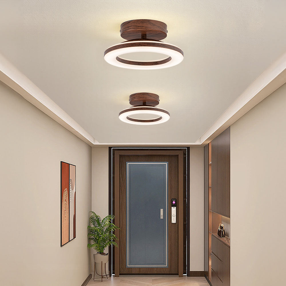 AuroraFlur: Modern Round LED Ceiling Light – Decorative & Durable for Hallway & Bedroom