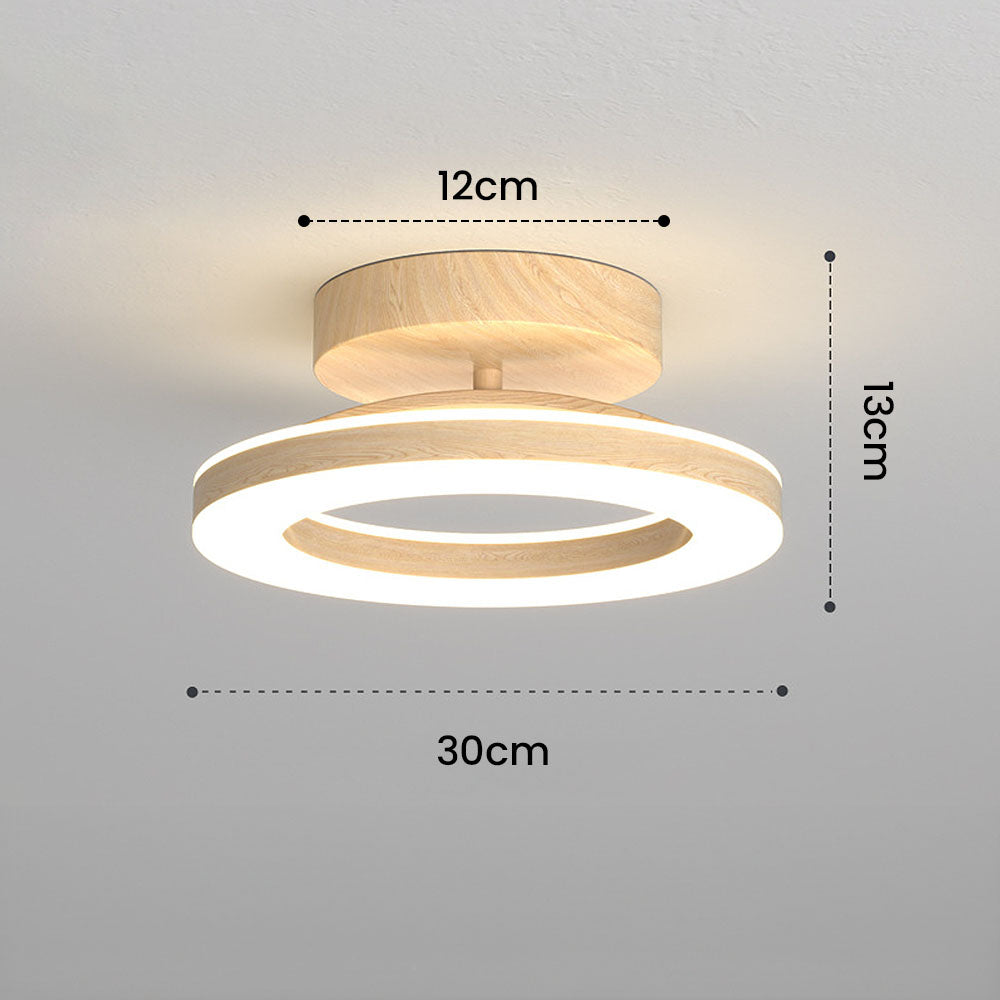 AuroraFlur: Modern Round LED Ceiling Light – Decorative & Durable for Hallway & Bedroom