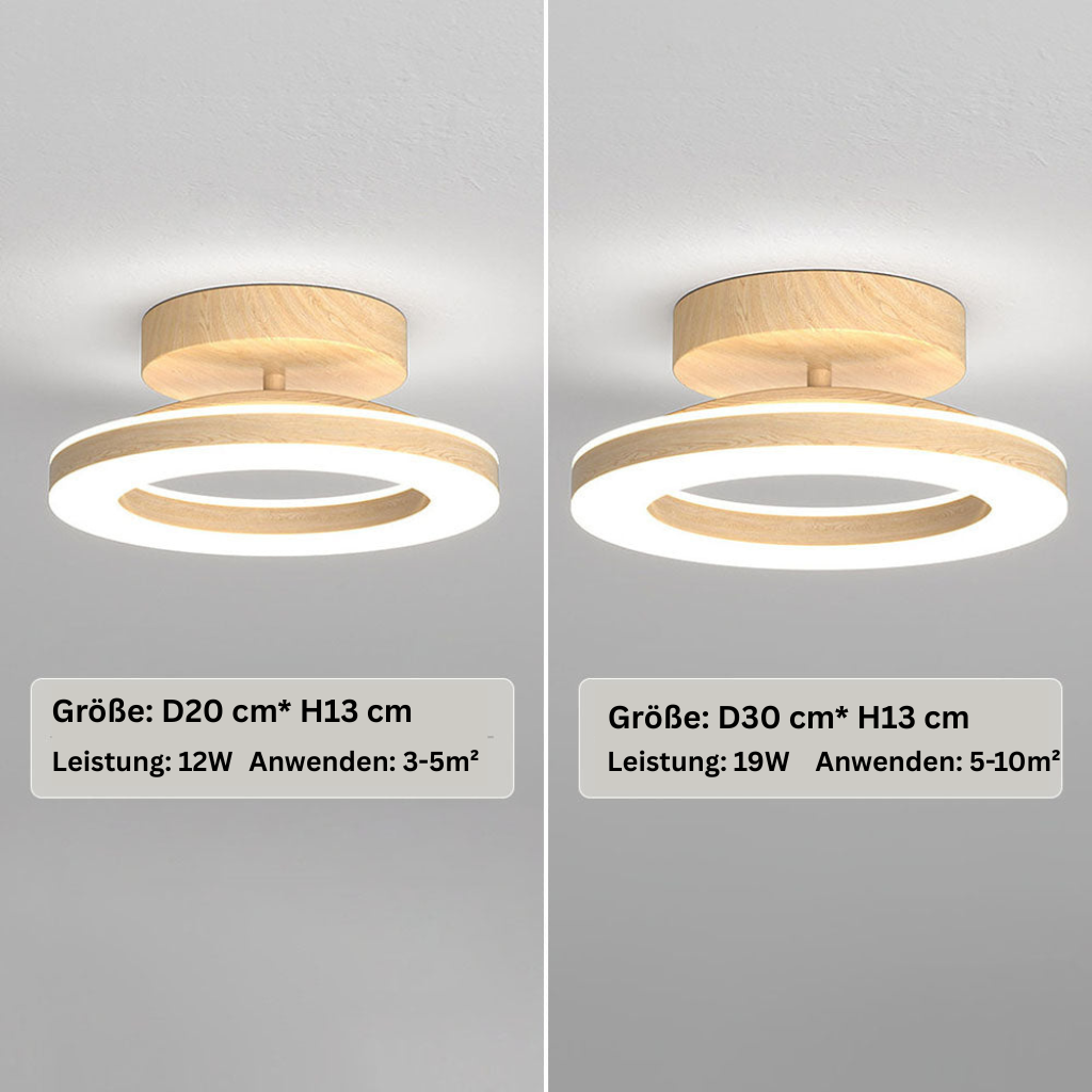 AuroraFlur: Modern Round LED Ceiling Light – Decorative & Durable for Hallway & Bedroom