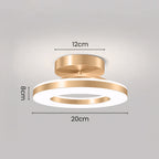 AuroraFlur: Modern Round LED Ceiling Light – Decorative & Durable for Hallway & Bedroom