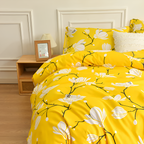 AuroraGelb: Luxury Duvet Cover Set – Soft, Easy-Care & Modern with Elegant Solid Color for Home