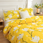AuroraGelb: Luxury Duvet Cover Set – Soft, Easy-Care & Modern with Elegant Solid Color for Home