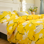 AuroraGelb: Luxury Duvet Cover Set – Soft, Easy-Care & Modern with Elegant Solid Color for Home