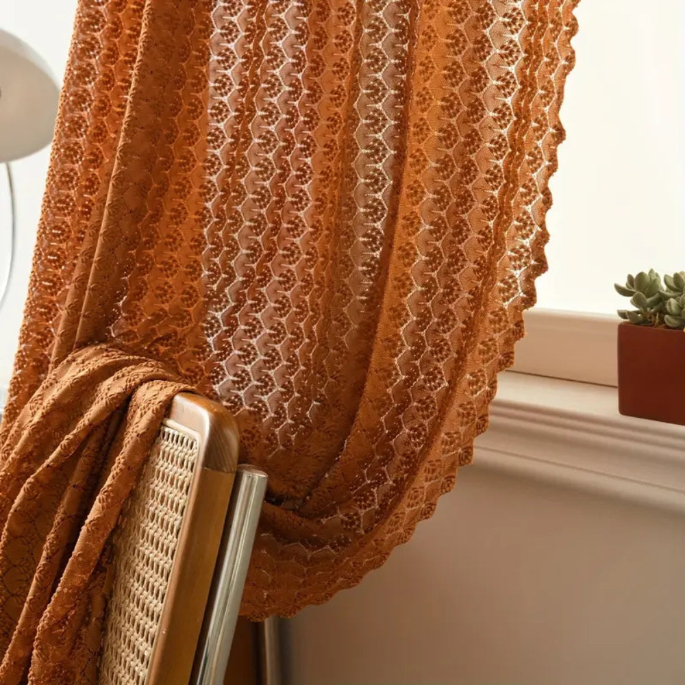 AuroraHäkel: Boho Curtains with Crochet Pattern – Stylish & Decorative for Bedrooms & Living Rooms
