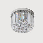 AuroraCrystal: Modern Crystal Ceiling Light 2-bulb – Elegant & Decorative for Living Room & Dining Room