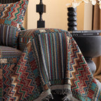 AuroraLine: Sofa Cover Made of Breathable Chenille with Artistic Stripe Design & Versatile Use – for Sofa & Living Room