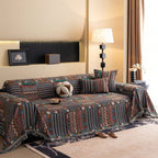 AuroraLine: Sofa Cover Made of Breathable Chenille with Artistic Stripe Design & Versatile Use – for Sofa & Living Room