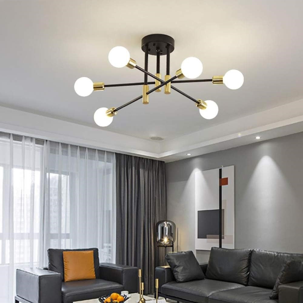 AuroraNord: Scandinavian Ceiling Light LED Black – Elegant & Bright for Dining Rooms & Living Rooms