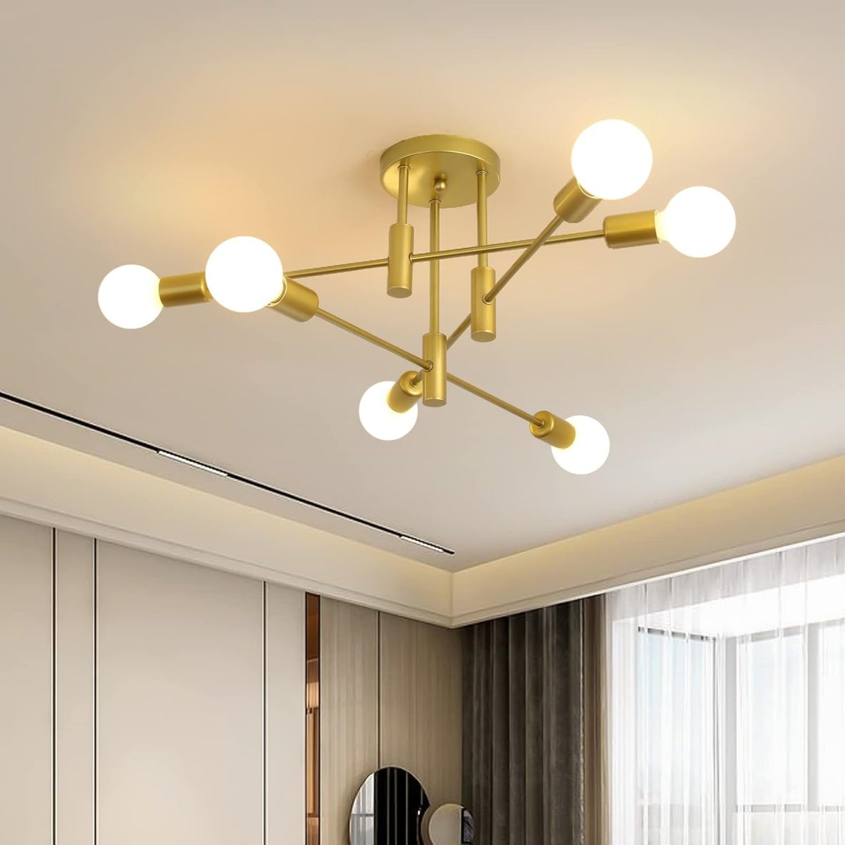 AuroraNord: Scandinavian Ceiling Light LED Black – Elegant & Bright for Dining Rooms & Living Rooms