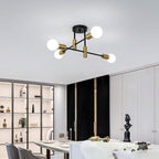 AuroraNord: Scandinavian Ceiling Light LED Black – Elegant & Bright for Dining Rooms & Living Rooms