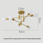 AuroraNord: Scandinavian Ceiling Light LED Black – Elegant & Bright for Dining Rooms & Living Rooms
