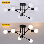 AuroraNord: Scandinavian Ceiling Light LED Black – Elegant & Bright for Dining Rooms & Living Rooms